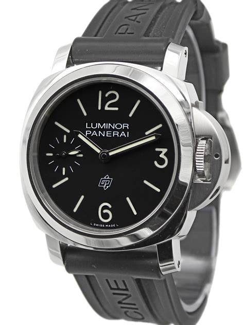 panerai black steel|panerai luminor logo.